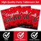 50 Guests Graduation Party Plates Napkins Red 2025 Congrats Grad Tableware Set Class of 2025 Party Supplies Disposable Plates Napkins Forks for Grad Party Decorations